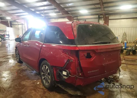 2021 Honda Odyssey Exl z USA, uszkodzony, nr VIN 5FNRL6H78MB042149